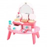 Žaislinis medinis kosmetinis staliukas su veidrodžiu ir priedais | Tooky TL098A